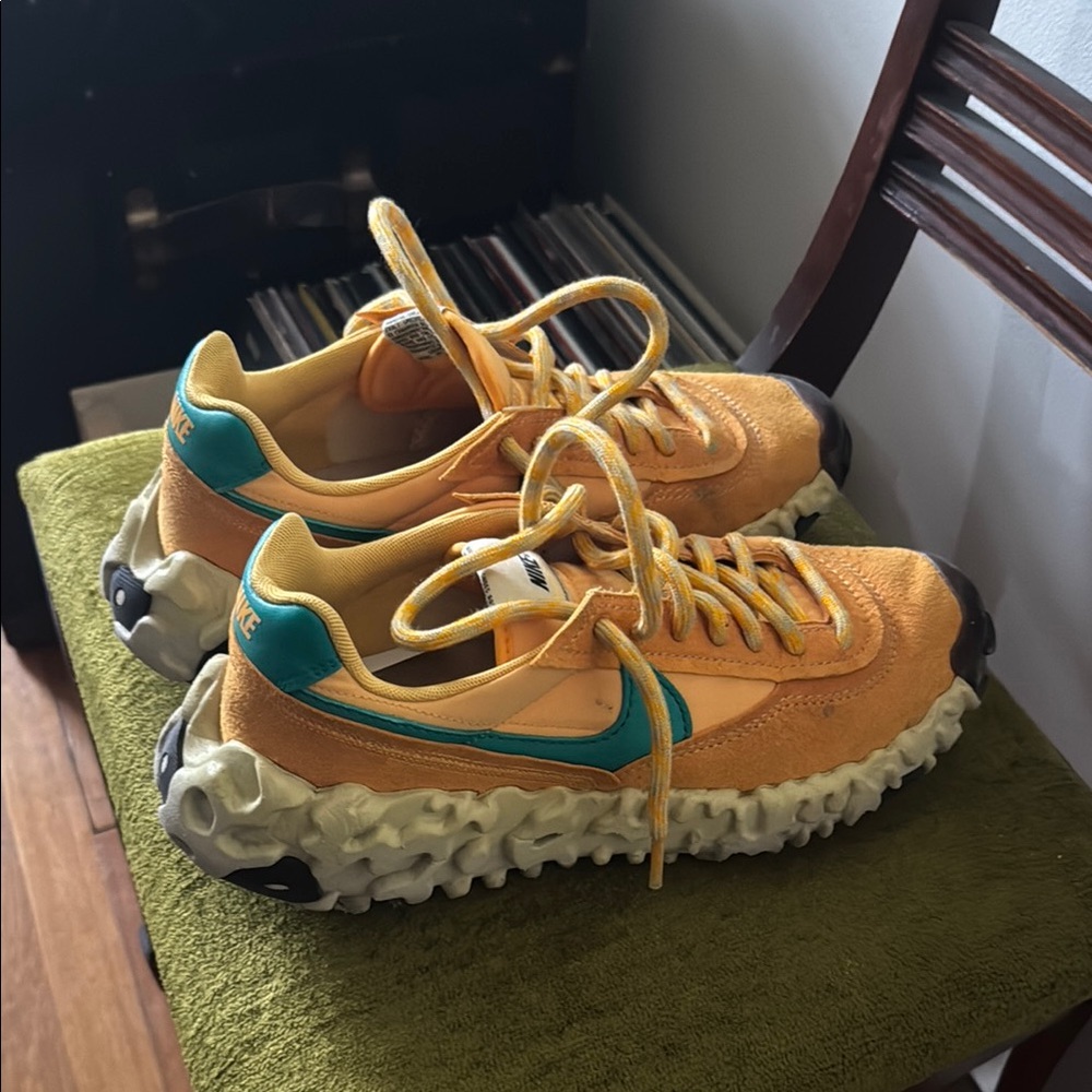 Nike Yellow and Teal Sneakers